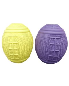 Rubber rugby ball dog toy (L)