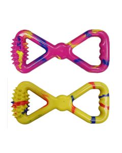 Rubber tug dog toy