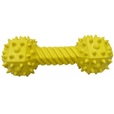Rubber dental dumbbell dog toy (L)