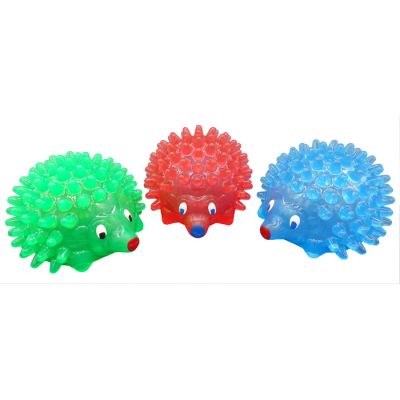 TPR hedgehog design dog treat dispenser 