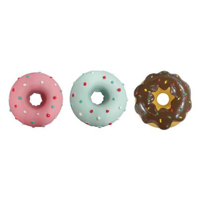 Latex donut design dog toy